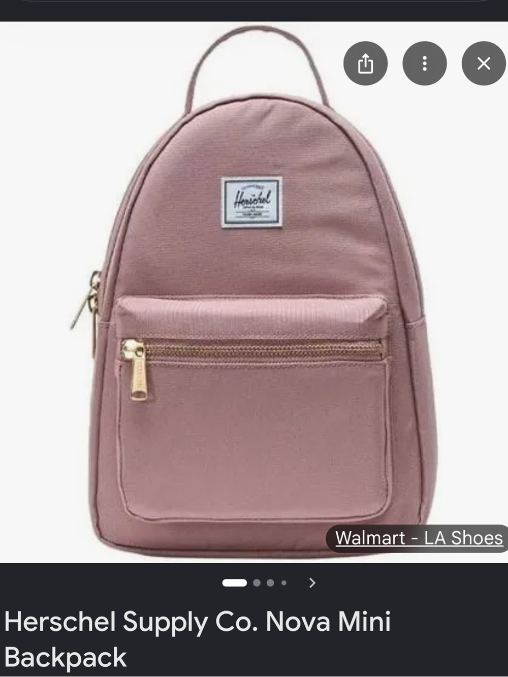 Herschel Supply Co. Nova Mini Rose Mauve Backpack - Picture 6 of 6